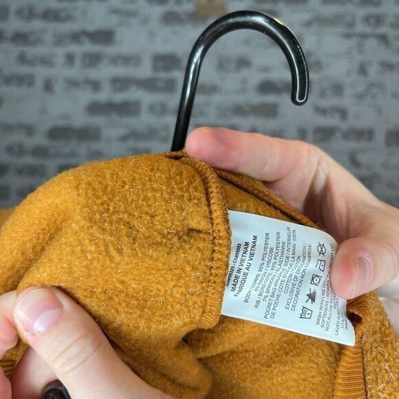 Nike | women mustard yellow gold cowl neck pullover - Picture 4 of 11